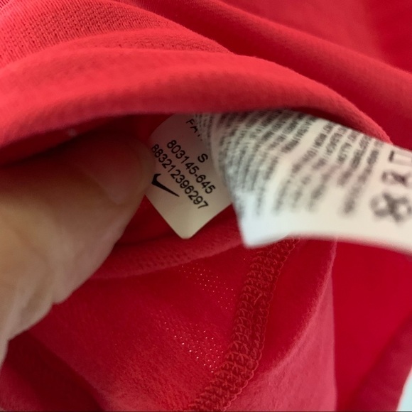 NIKE pro dri-fit pop over athletic jacket in coral size small - Picture 8 of 9